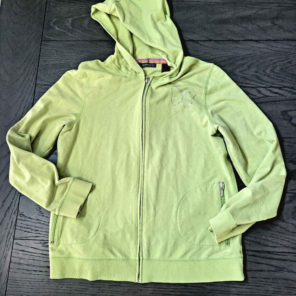 Liz Claiborne Zip Up Jacket L Hoodie Sweater